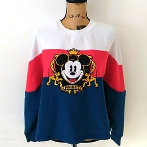 Disney Mickey Mouse Striped Sweatshirt